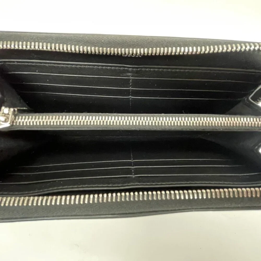 Dior Long Wallet Saddle Long Zip Wallet 2 Ykk h00 N Black